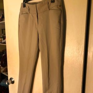 Tan Beige Women’s Dress Pants Skinny Straight